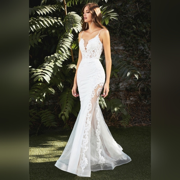 Mermaid new wedding gown bridal dress